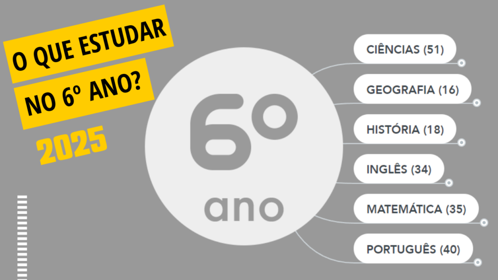 O que estudar no 6º ano em 2025?